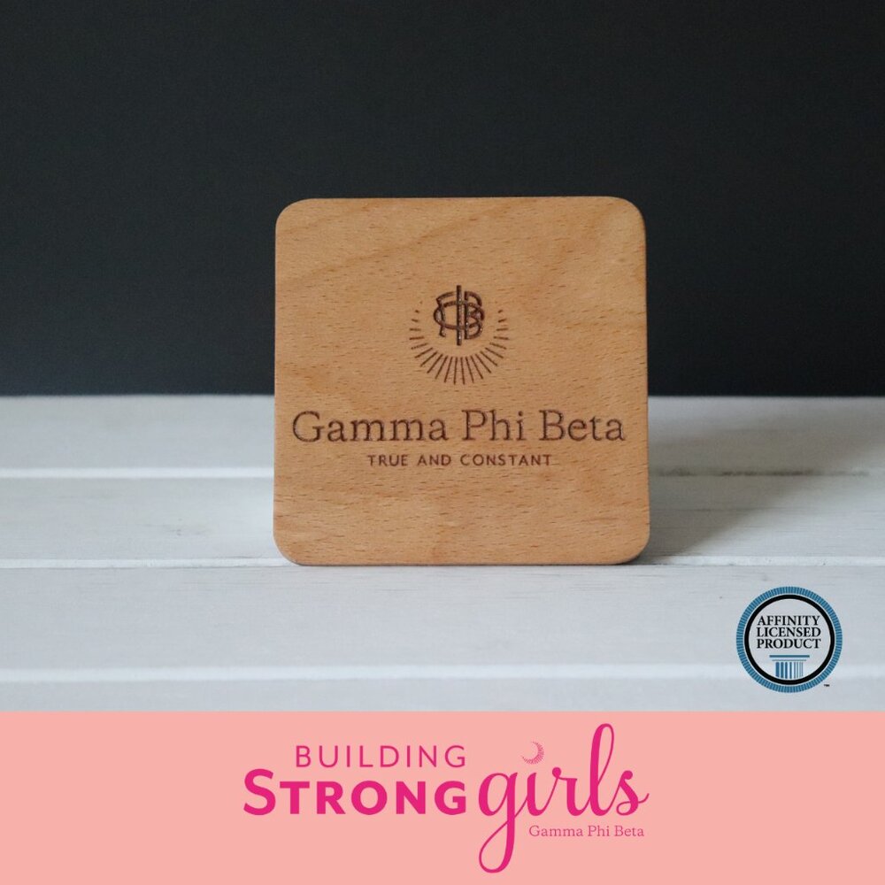Gamma Phi Beta Primary Logo (Set of 4 Coasters)
